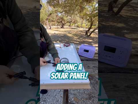 Adding a 100w solar panel to my roof rack! #vanlife #solarsystem #campervan #bougerv #carcamping