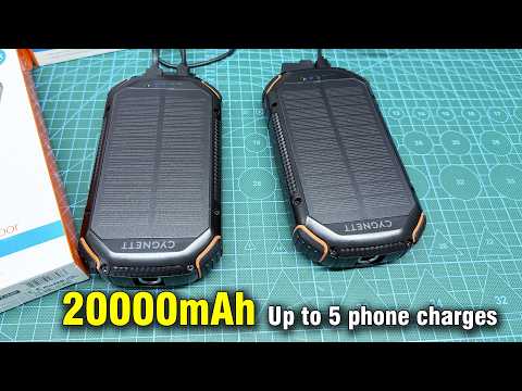 20000mAh Outdoor Solar Power Bank Unboxing and test