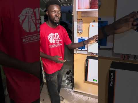 Affordable Solar Energy Setup for a small shop. #solarenergy #solarshop #solarinstaller #shortsfeed