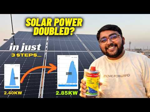 Solar power double | How to clean solar panel ? | Best solar cleaner | Solar Cleano review