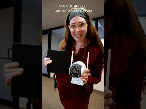 OFF-GRID Solar Security Camera with Color Night Vision #HUEVUE #shorts #short #power