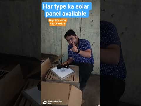 Har type ka solar panel available #9810580436 #republicsolar