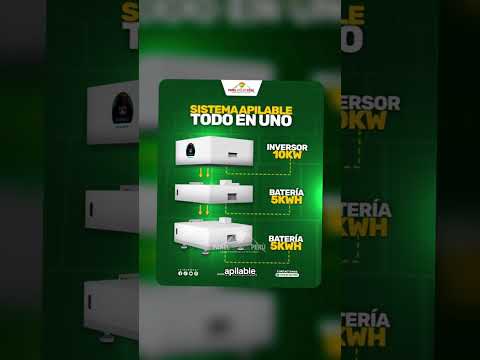 El sistema All In One 5KW – 10KW integra inversor y baterías #panelsolar #peru #panelessolares #fyp