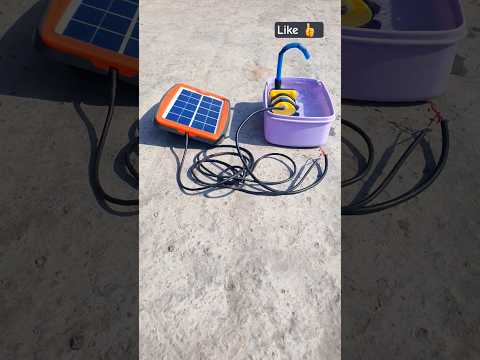 #shorts_video | DC water pump | solar panel | Mini solar water pump system | short video