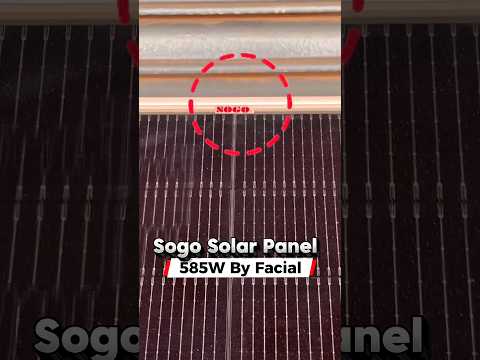 Sogo 585W By Facial Solar Panel Price In Pakistan #shorts #solarproject