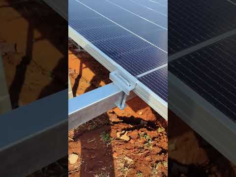 32pcs 710W solar panel to drive 7.5kw 11kw solar pump for irrigation and farm #solarpump #laos