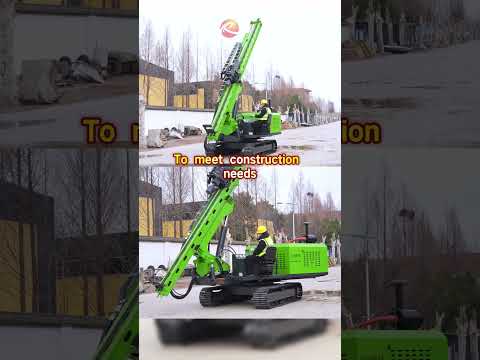Hydraulic photovoltaic pile driver for efficient construction in hard rock#drillrig #machine