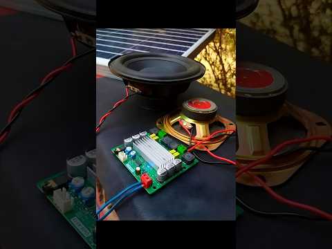 Powerful Class D Amplifier Running On Solar Panel…