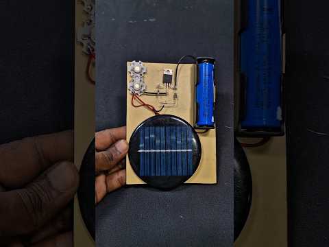 How to Make Automatic Street Light with Solar Panel | Smart Light Sensor Project #shorts