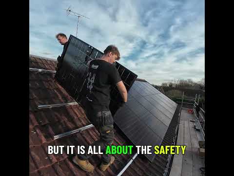 Fitting solar panels step by step