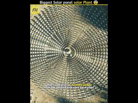 Biggest Solar panel Plant 😨 #shorts #facts #youtubeshorts