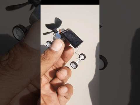 How to make mini solar power car using dc motor |Amazing solar car | #ytshorts #shorts #diy #edison