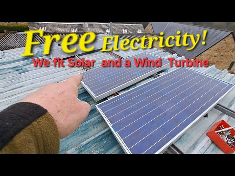 Free Electricity! We fit Solar Panels and a Wind turbine to the Calf Shed! Bullocks on the Move!