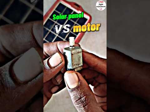 Solar Panel VS Motor. 130 motor #solarpanel