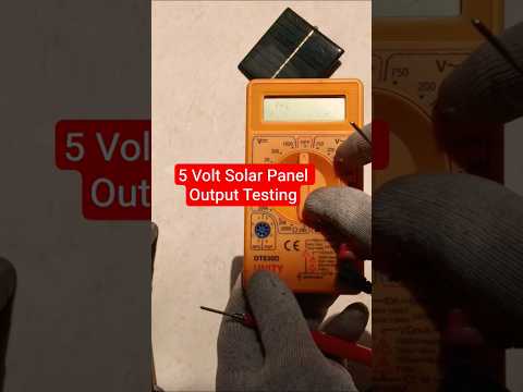 Mini 5 Volt Solar Panel Power Test ☀️⚡ #shorts