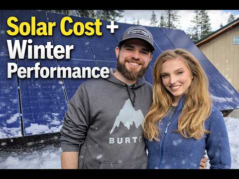 Off-Grid Solar Cost Breakdown with Winter Stats! | Was it Worth It? | Our First Winter Off-Grid