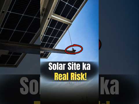 Solar Site ka Real Risk! | #safey #SolarSafety #SolarInstallation #SafetyFirst #hightwork