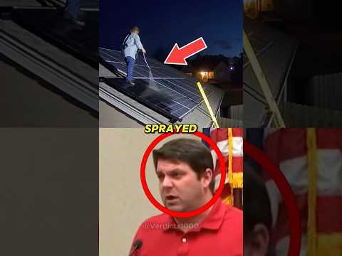 Angry Neighbor Sprayed Black Roof Tar On His Solar Panels! 🤬