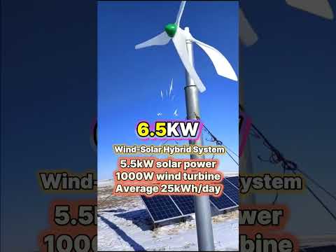 Solar + Wind Hybrid System! ⚡ 6.5kW Clean Energy for Your Home #Shorts #renewableenergy