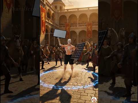 If You Took a TV & Solar Panel to Ancient Times 😳 People Would Think You’re a God 📺☀️