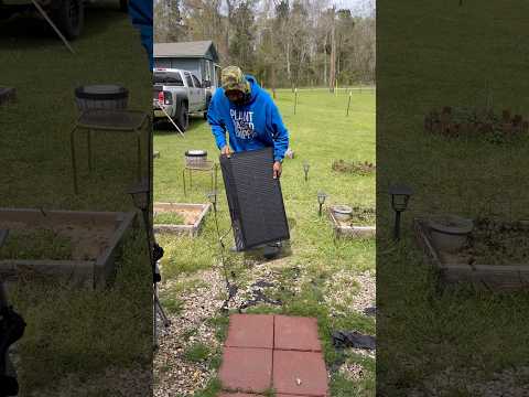 The storm came!!ECO-FLOW CHARGING STATION WITH SOLAR PANELS TO THE RESCUE! #ecoflow #solarpower