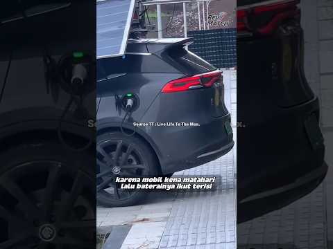 Panel surya di mobil listrik !!! #otomotif #automobile