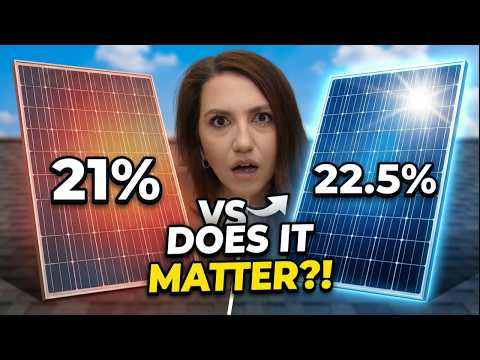 Solar Panel Efficiency Explained (22% vs 21% — Does It Really Matter?)