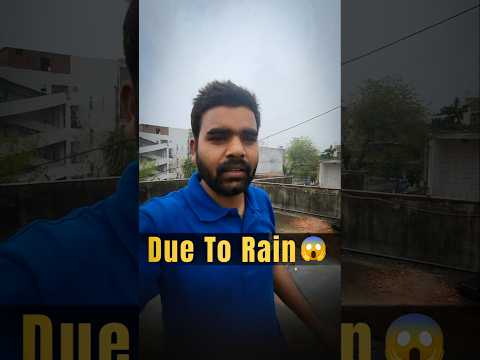 Due To Rain 🌧 | #solarpanels #solarinstallation #realsitework #installationissues #rainyday