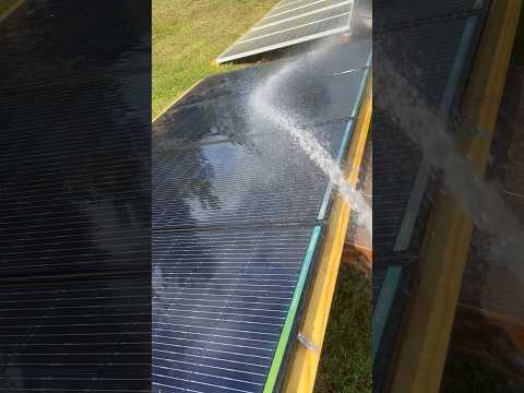 Cleaning Solar Panels #offgrid #electricity #solarpower #solar #shtf #renewable #solidstate