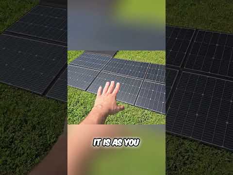 Unfolding this HUGE 600W Portable Solar Panel!