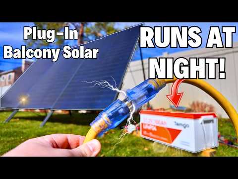 I Plugged Solar Into My Outlet. Then I Made It Run At Night!