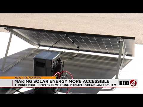 Albuquerque company develops portable solar panel system