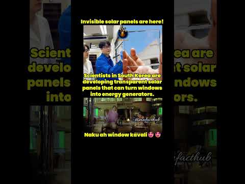 Invisible Solar Panels Turn Windows Into Power #trending #solarpanel #invisible