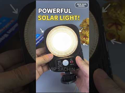 Bijli Bill = 0 😳 Solar Smart Light with Remote #shorts #gadgets