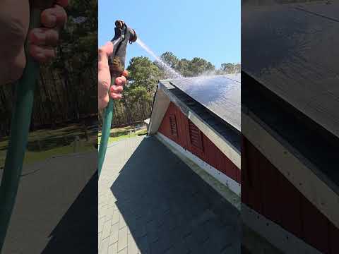 Removing Pollen From Solar Panels %16 Increase In Production #offgrid