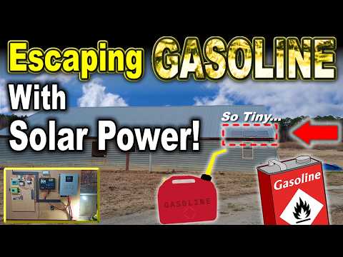 Escaping GASOLINE With This TINY Solar Array? Striving for a DC Homestead #WattCycle 628ah LiFePO4