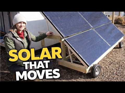 Move Your Solar Panels Anywhere — DIY Portable Solar Cart