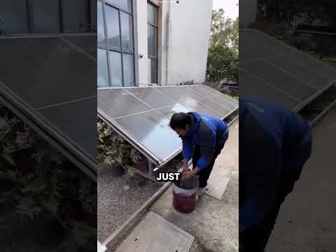 This Guy Installed Self Cleaning Solar Panels