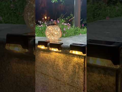 Steps Solar Lights #solarlights #stepslights #stairslighting #outdoorlights #gardenlights