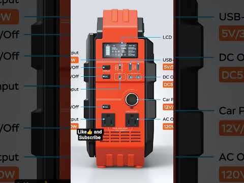 LAVOR Portable Power Station 1600W (Peak 3200W), Built-in Solar Panel. 33% off.#amazonaffiliate