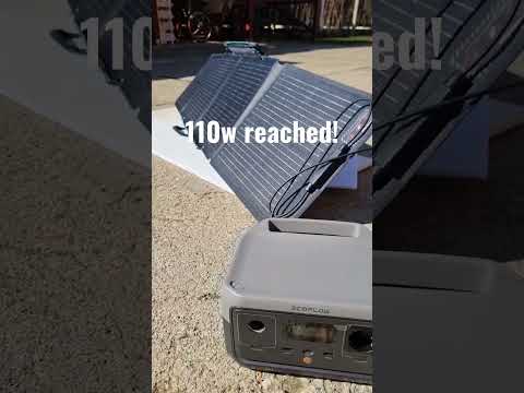 Ecoflow River 2 + 110w Solar Panel maxed out