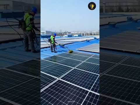 Solar panels that float on water to generate electricity. ☀️💧 #facts #sorts #viral