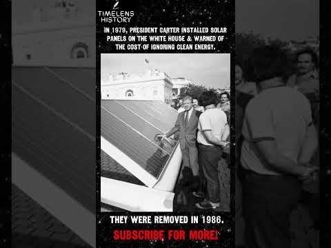 1979: Jimmy Carter Installs Solar Panels at the White House ☀️