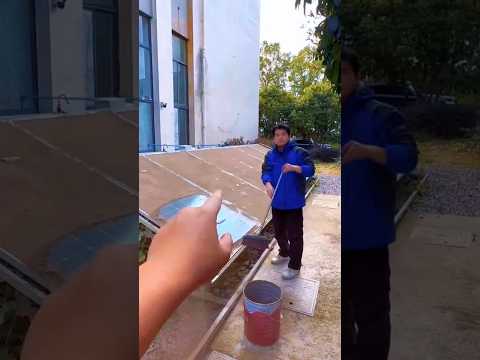 One Tap = Clean Solar Panels! Smart Tech Hack 😱📱☀️ #shorts