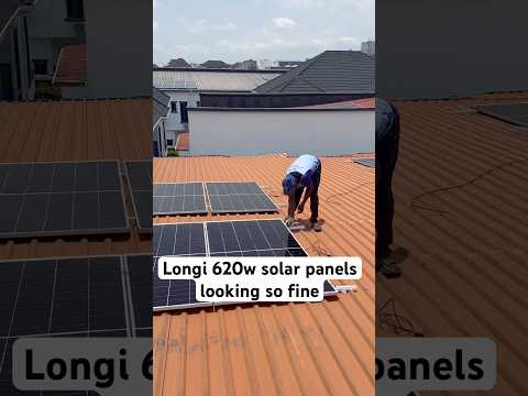 Longi 620w solar panels installed in the best possible condition. #longisolar #solarpanels