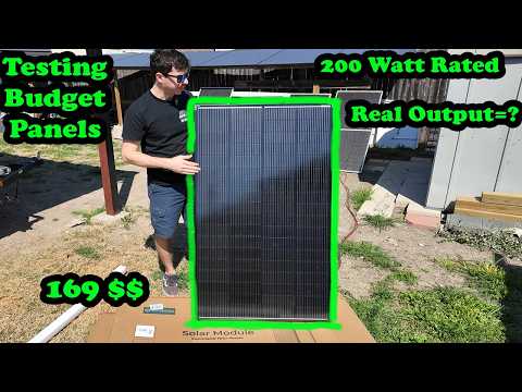 EcoBoss 200 Watt Solar Panel Test 169$ Each Cheap!!! Real Results Real Test