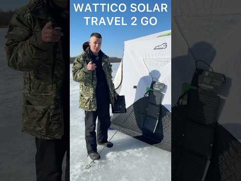 Тест солнечной панели 21В прямо на рыбалке👇