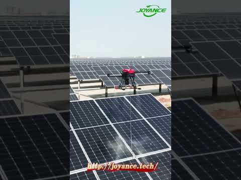 JTC10 cleaning drone for solar panels washing with EASA C5 certificate #solarpanels #cleaningdrone