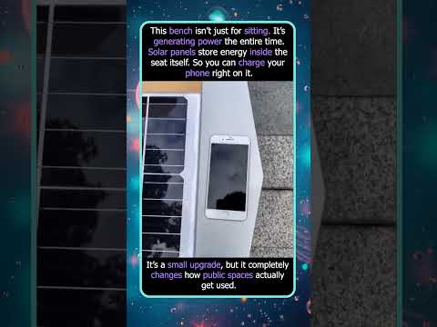 This Bench Charges Your Phone Using Solar Power