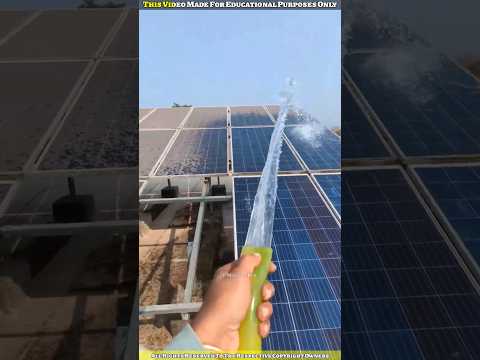 Solar Panel Cleaning System 😱 #shorts